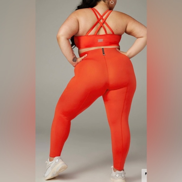 Savage X Fenty Woman’s Hot-line High Waist Leggings Fiesta Red 2X NWT Contouring - Picture 2 of 11
